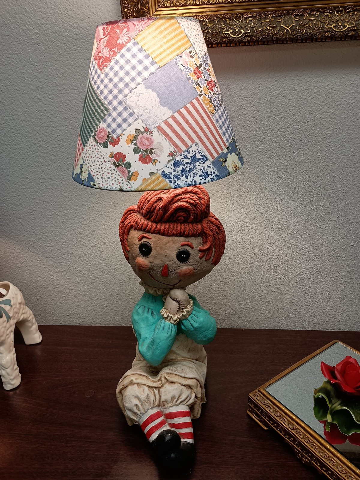 Patch Work Hand Made LampShade (Shade Only) 5″X7.5″X9.5″ Uno Fitting Standard