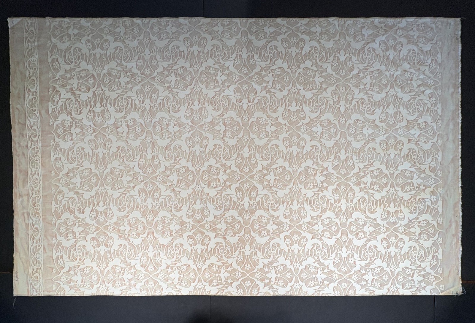 Fortuny ONEIROI shell pink & driftwood- 1 Yard (55×36 inches) #5920