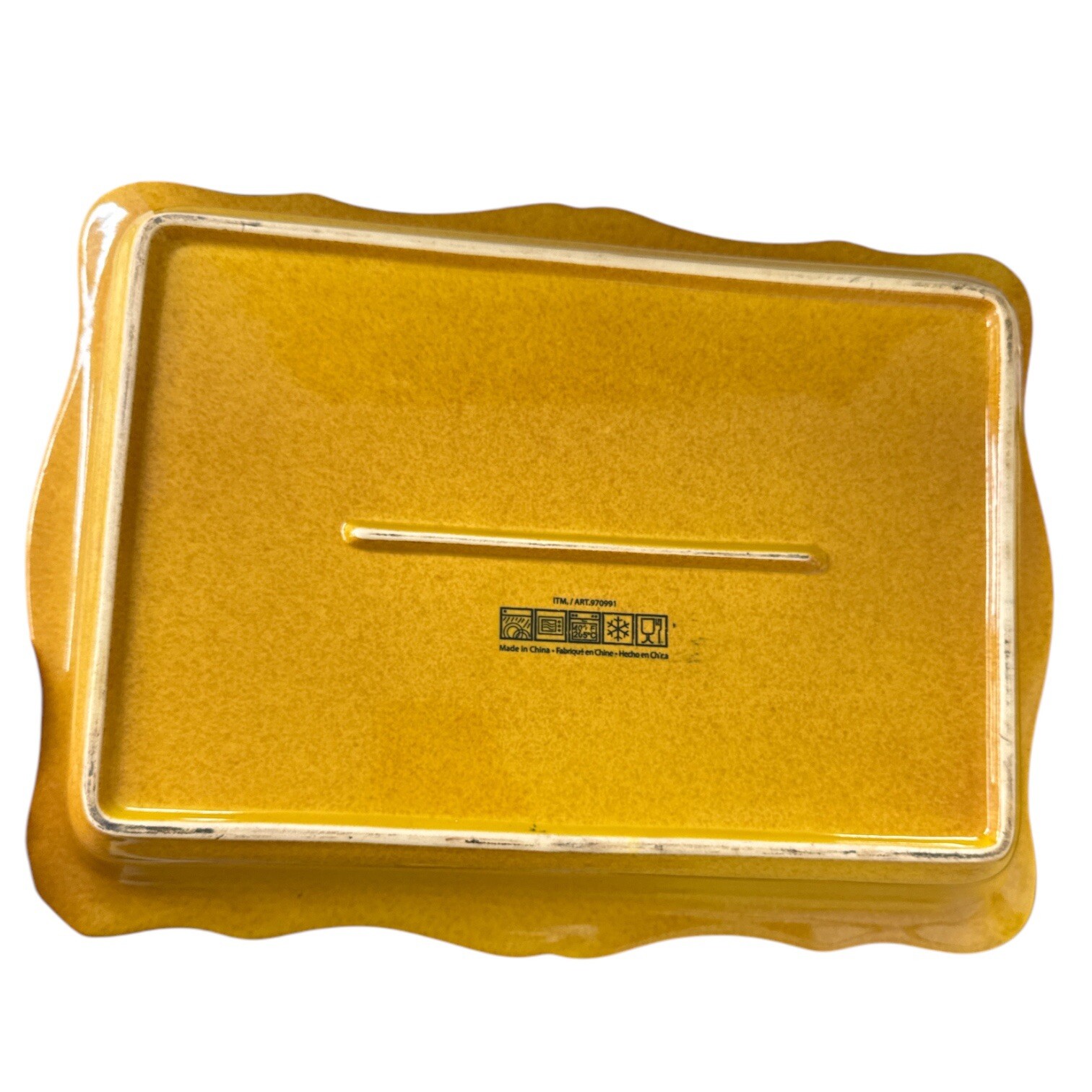 Bico Beaded Bakeware Gold Stoneware Baking Dish