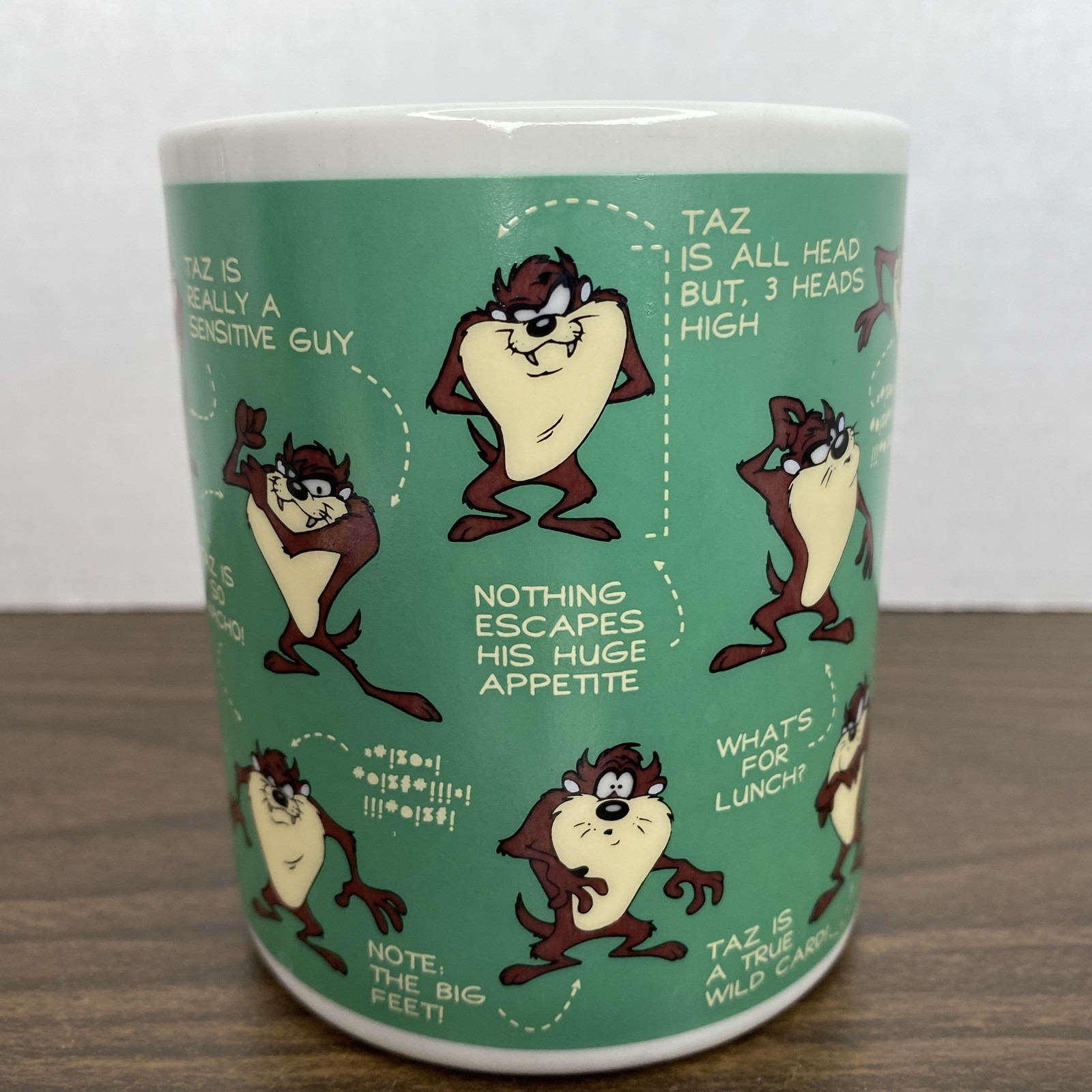 VTG 1994 Warner Bros Studio Store Exclusive Tazmanian Devil Ceramic Coffee Mug