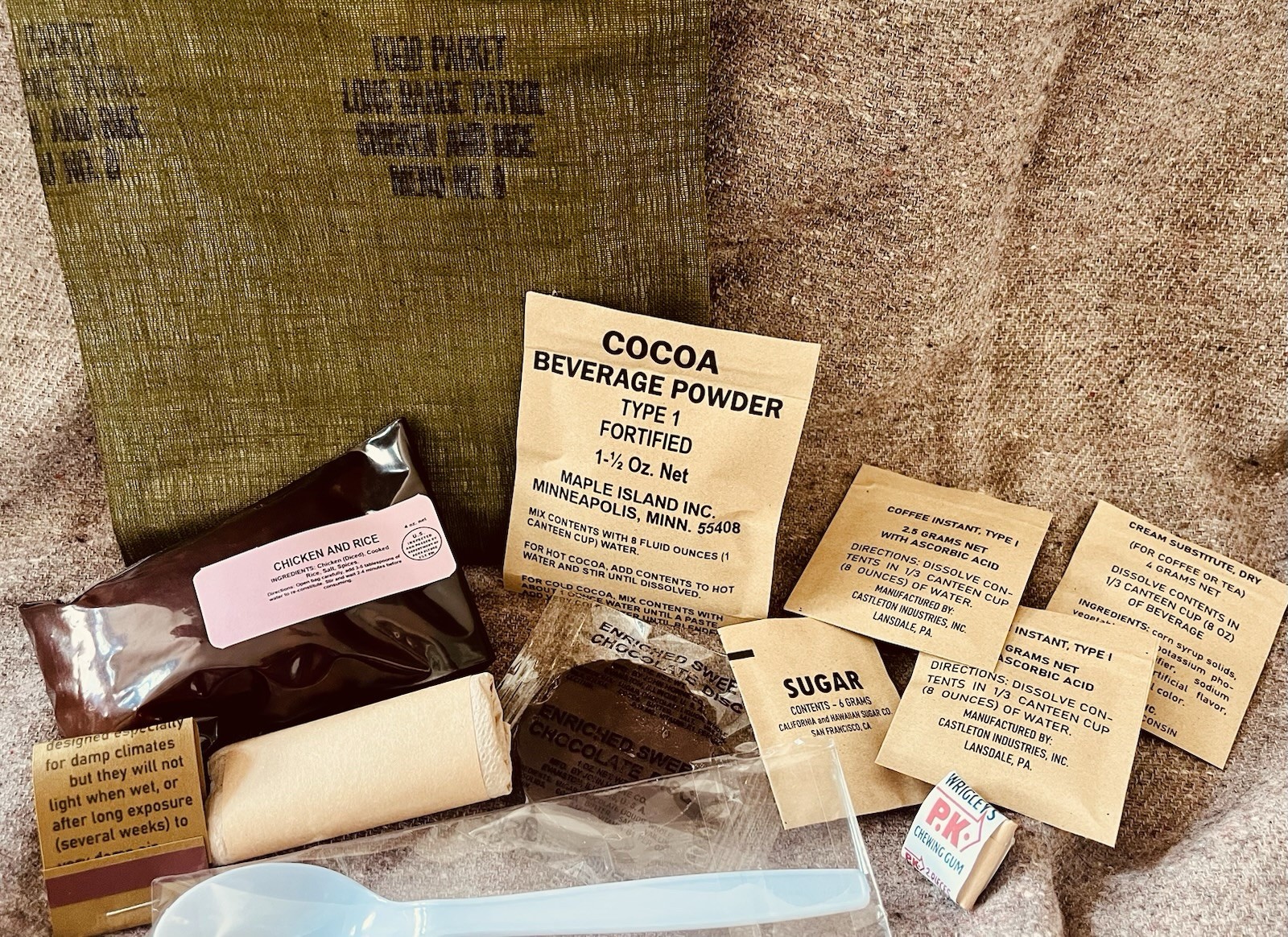 Vietnam Long Range Patrol Ration – Fully Edible And Refillable Ration Kit