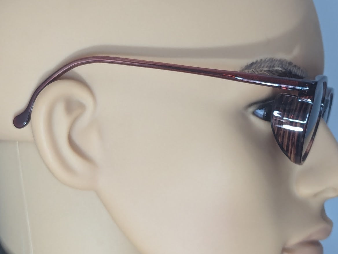 Reproduction WWII German Luftwaffe Umbral Sunglasses Vintage 1940s Red Brown