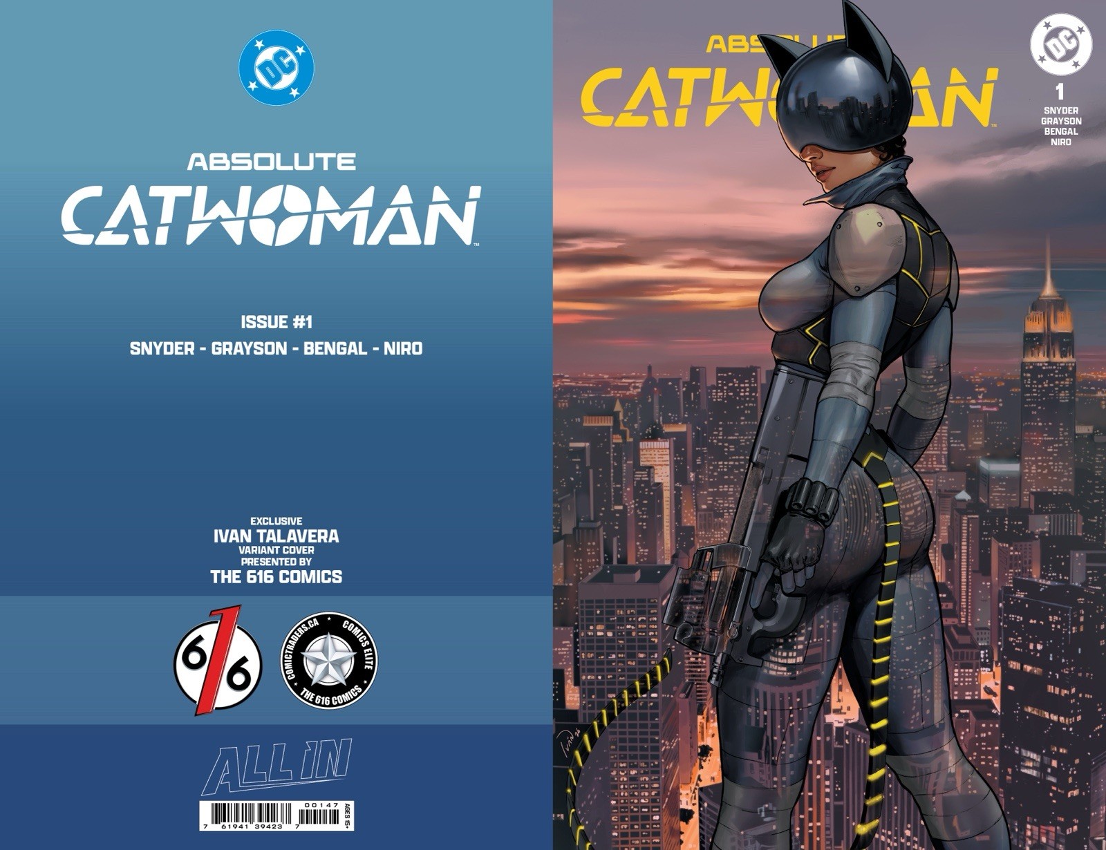 🔥 ABSOLUTE CATWOMAN 1 IVAN TALAVERA & ED BENES 616 Variant Set LTD 3000