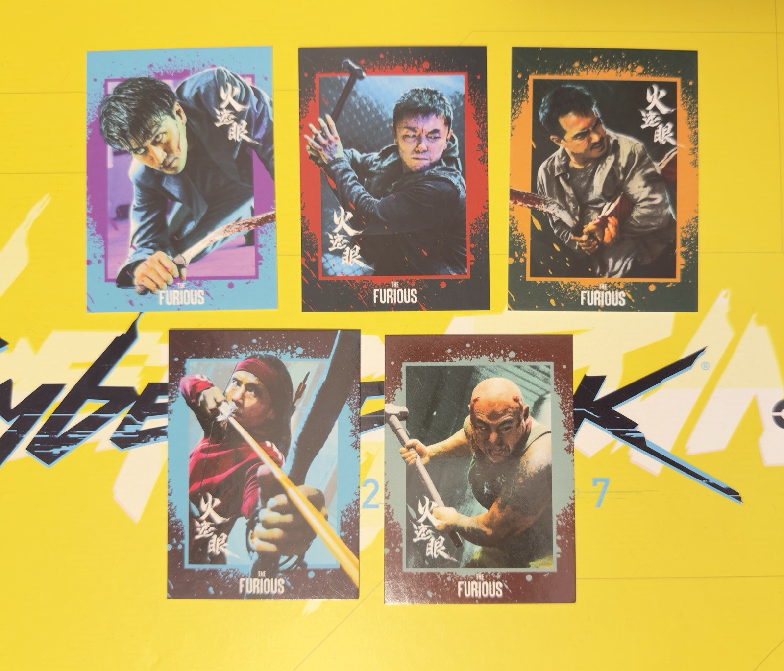 The FURIOUS – Movie AMC Limited Edition PROMO Cards- FULL SET Of 5