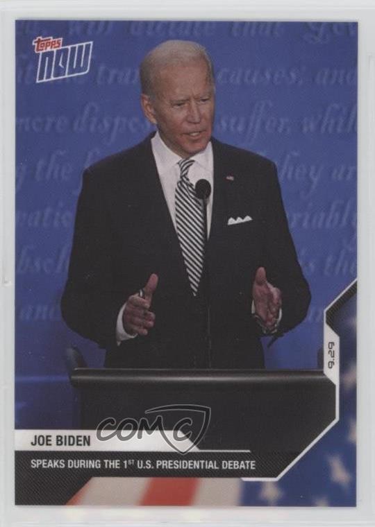2020 Topps Now Election Presidential Debate #1 /3946 Joe Biden #2 w7h