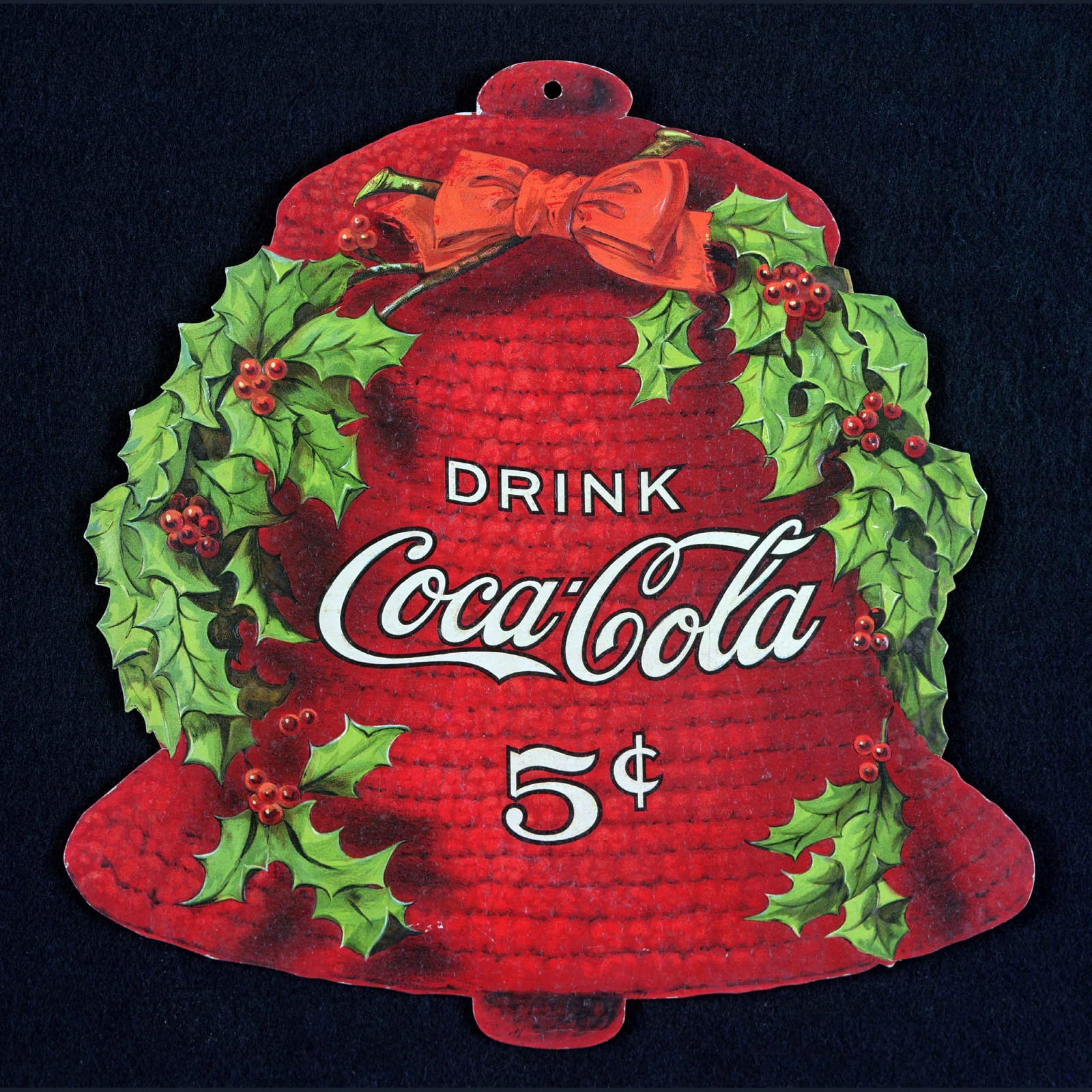 Coca Cola Bell 5 cent High Quality Metal Magnet 4 x 4 inches 9310
