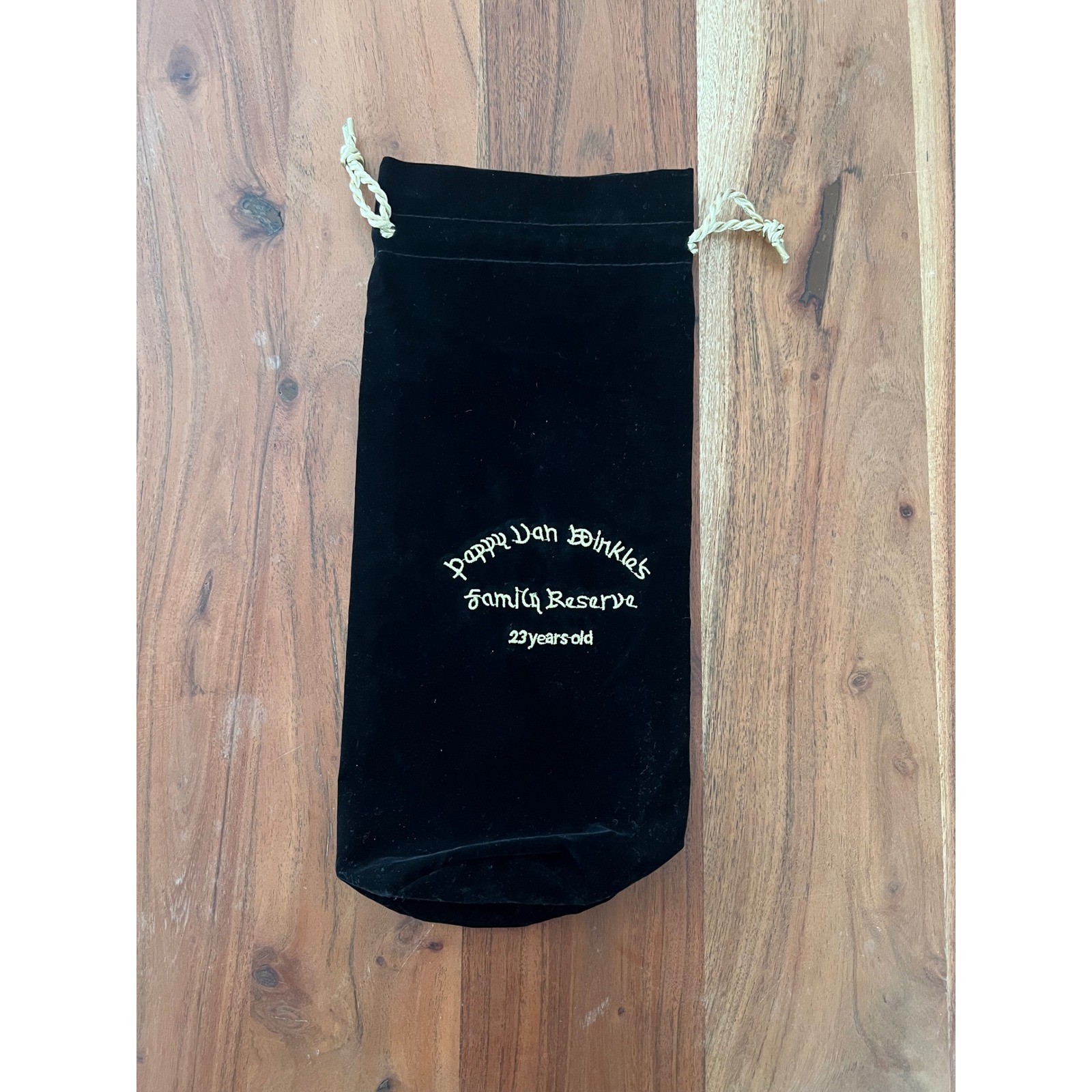 Pappy Van Winkle Family Reserve 23 Year Old Black Velvet Bourbon Bottle Bag