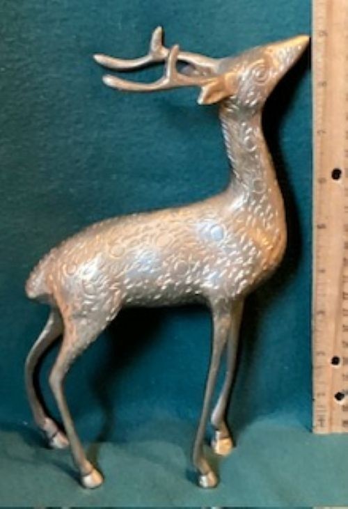 Vintage Brass Deer Figurines Set of 3 Mid Century Decor – Made In India