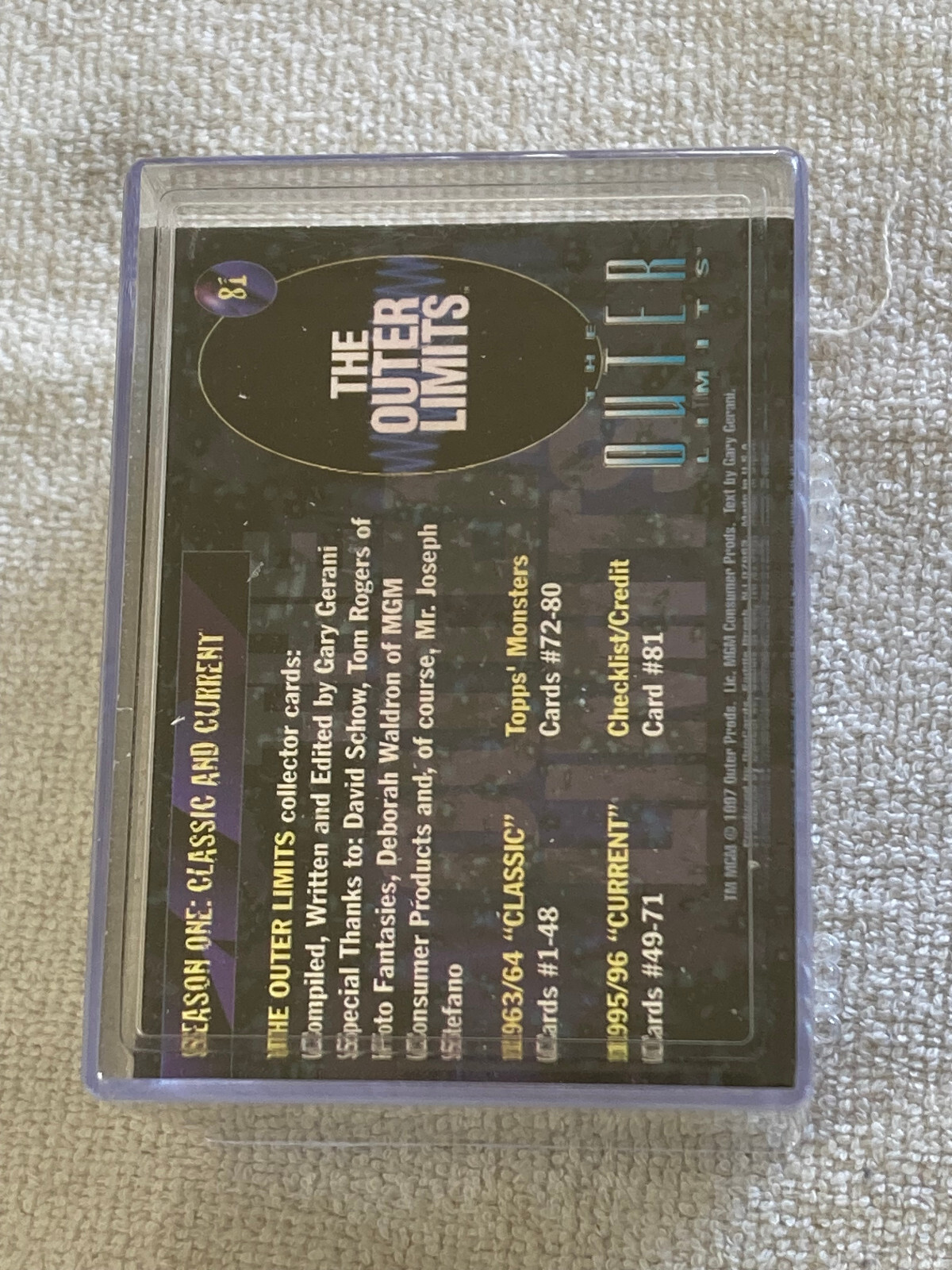 1997 DuoCards The Outer Limits 24 pt. Trading Cards Base Set NM 1-81