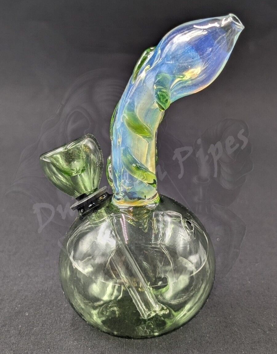 5″ Inch Glass Hookah Water Pipe Bong Round Green