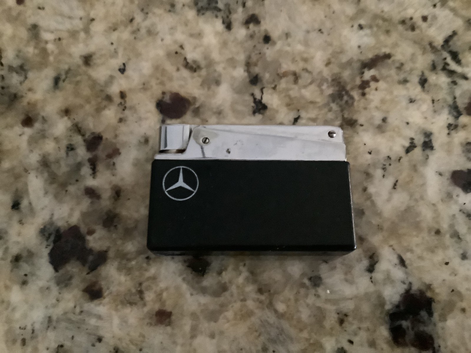 Vtg KW Classic Novo Lighter Germany-Mercedes-Benz Logo-w Ruetz Fuel Tank System
