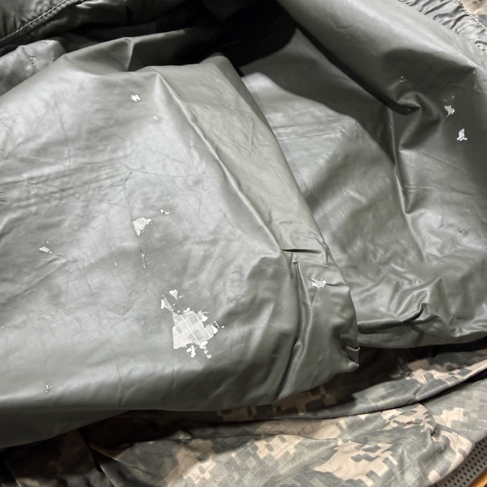 US Military Army Field Tarpaulin ACU Green Reversible Tarp 90″ x 80″ Fair