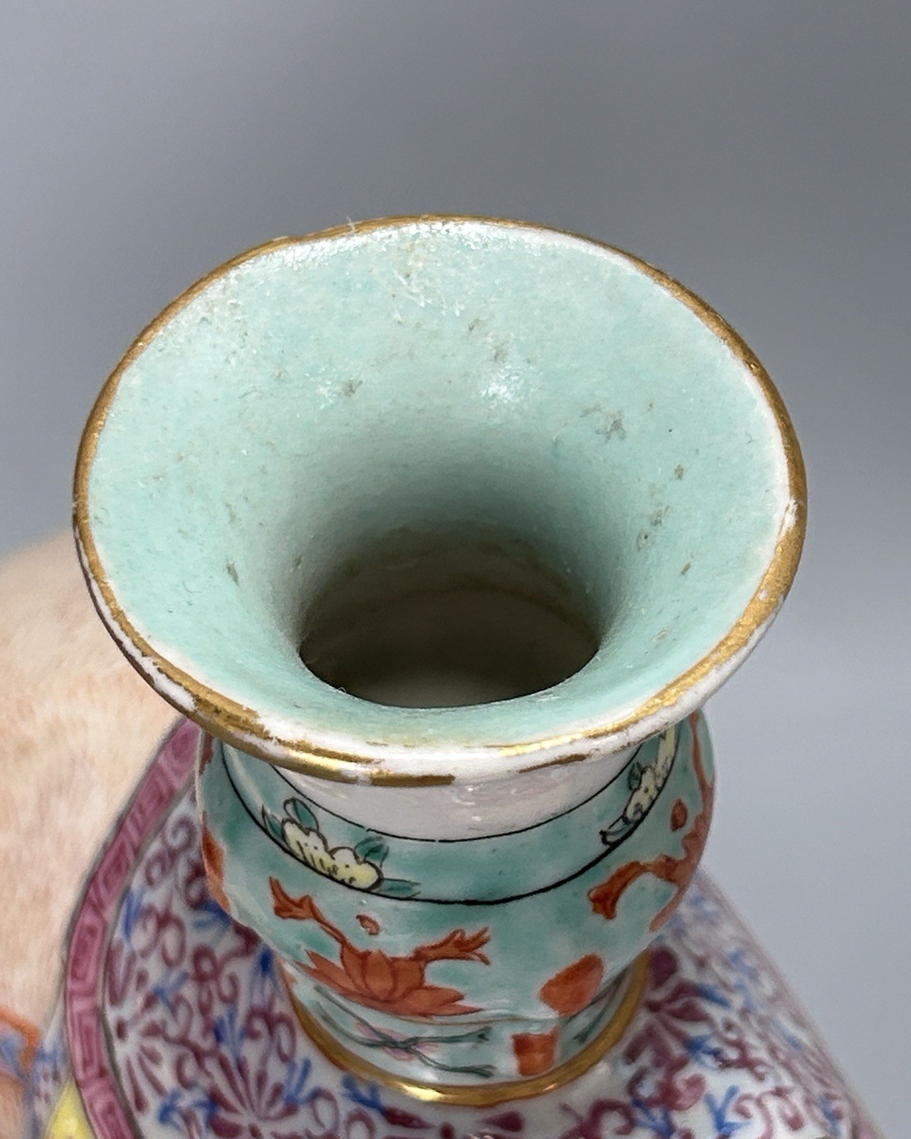 Vintage Chinese Export Candle Holder Elephant Shaped 20thC 7.75”H Porcelain