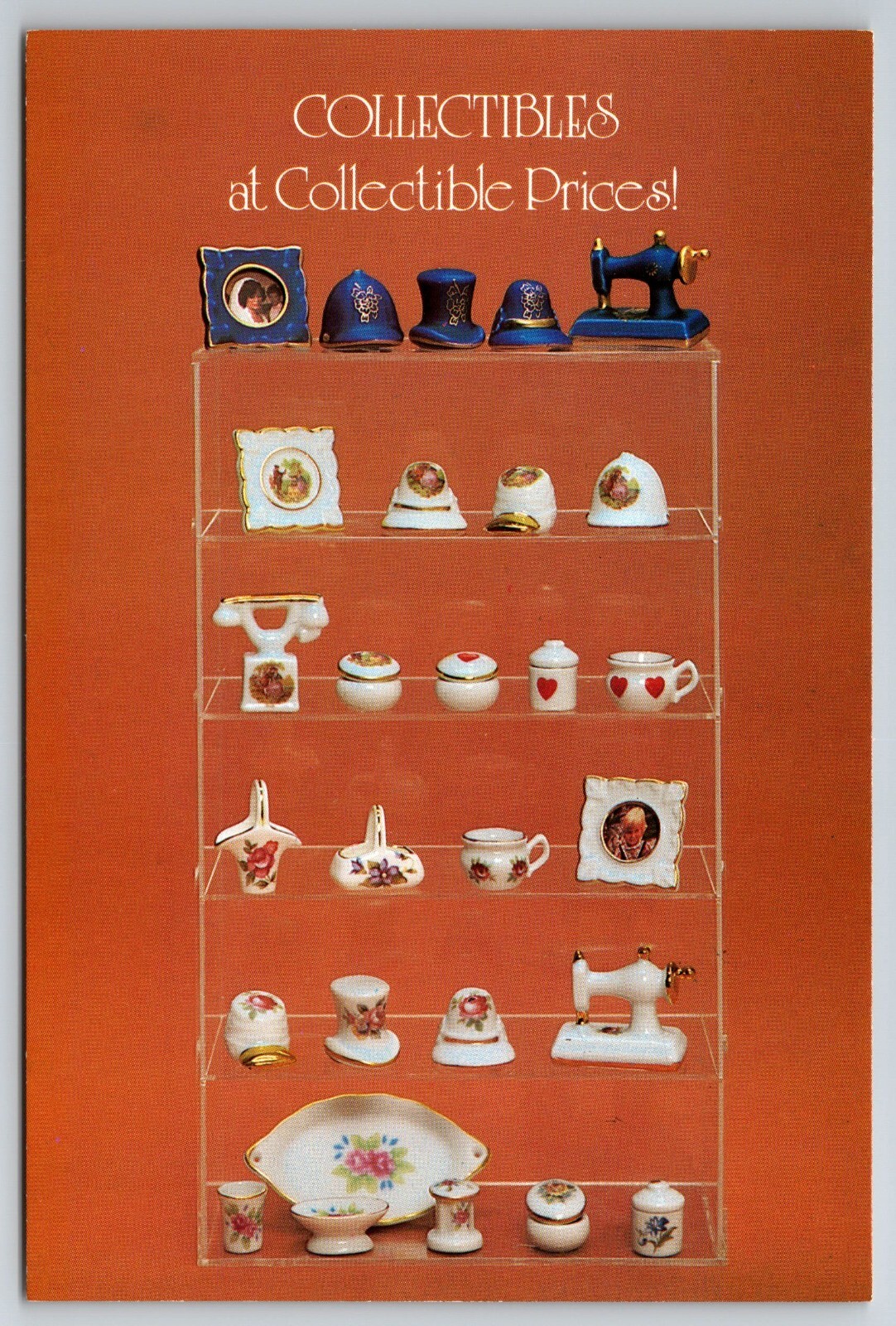 Porcelain and Bone China Miniatures, Papel Distinctive Giftwares Postcard S6-013