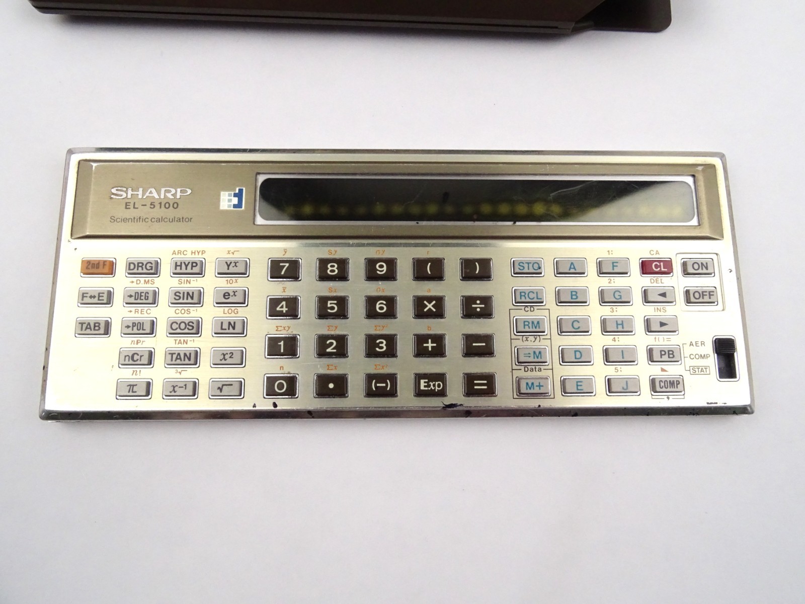 Sharp Elsimate EL-5100 1979 Vintage Calculator Original Box Instructions Faulty