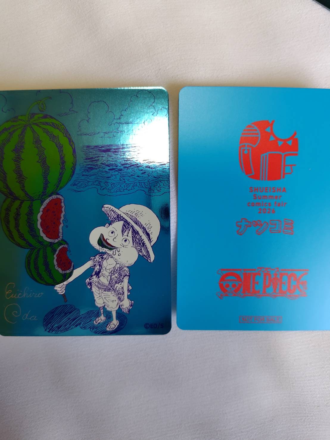 One Piece NatsuComi Metakira Card 2026 Eiichiro Oda Summer Comics Fair AA