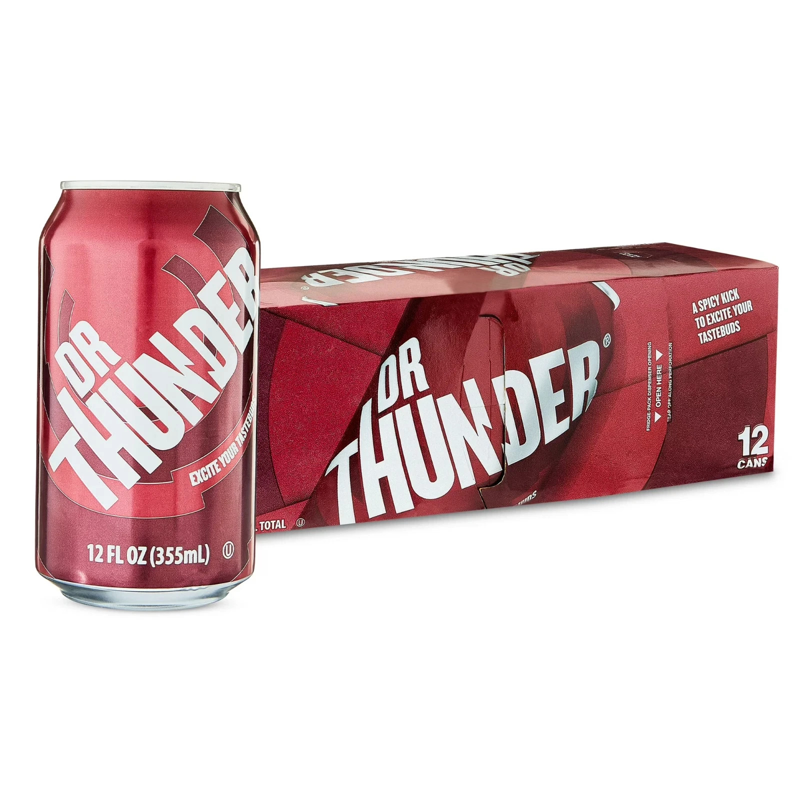Great Value Dr Thunder soda Pop 12 fl oz 12 pack can Free Shipping
