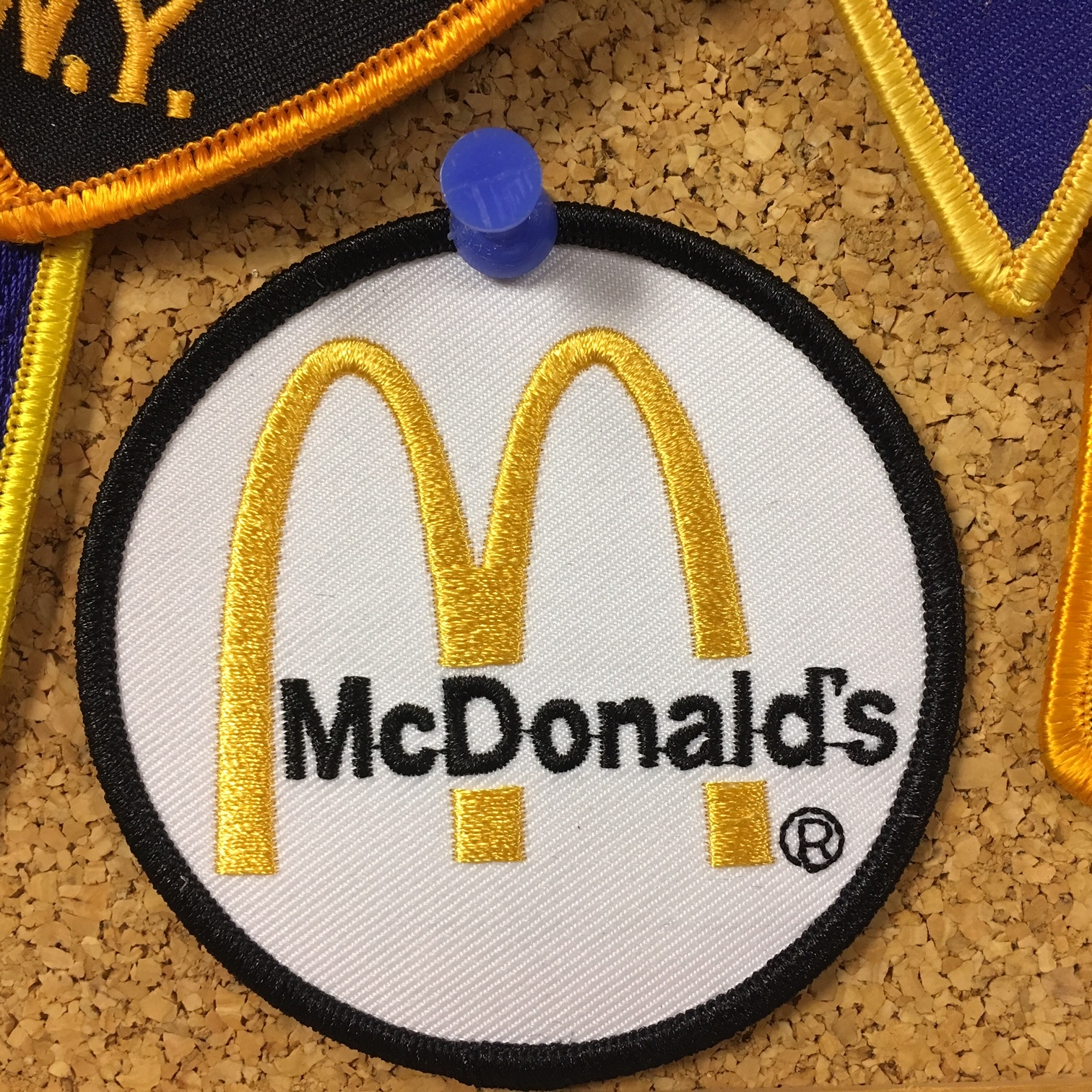 McDonald’s patch golden arches mcdonald’s patch mcdonalds patch iron on 3″ dia.