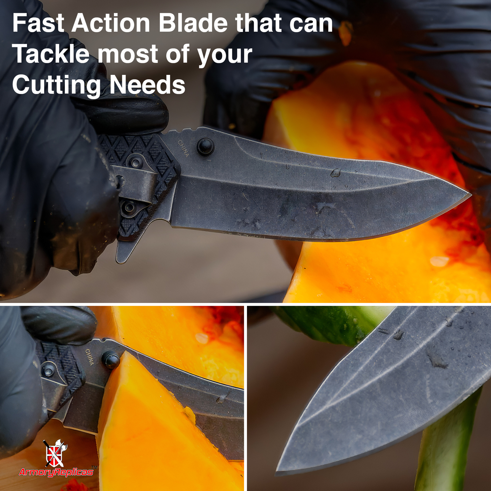 Desolate Wasteland Outdoor EDC Pocket Knife | Spring Assisted Drop Point Blade