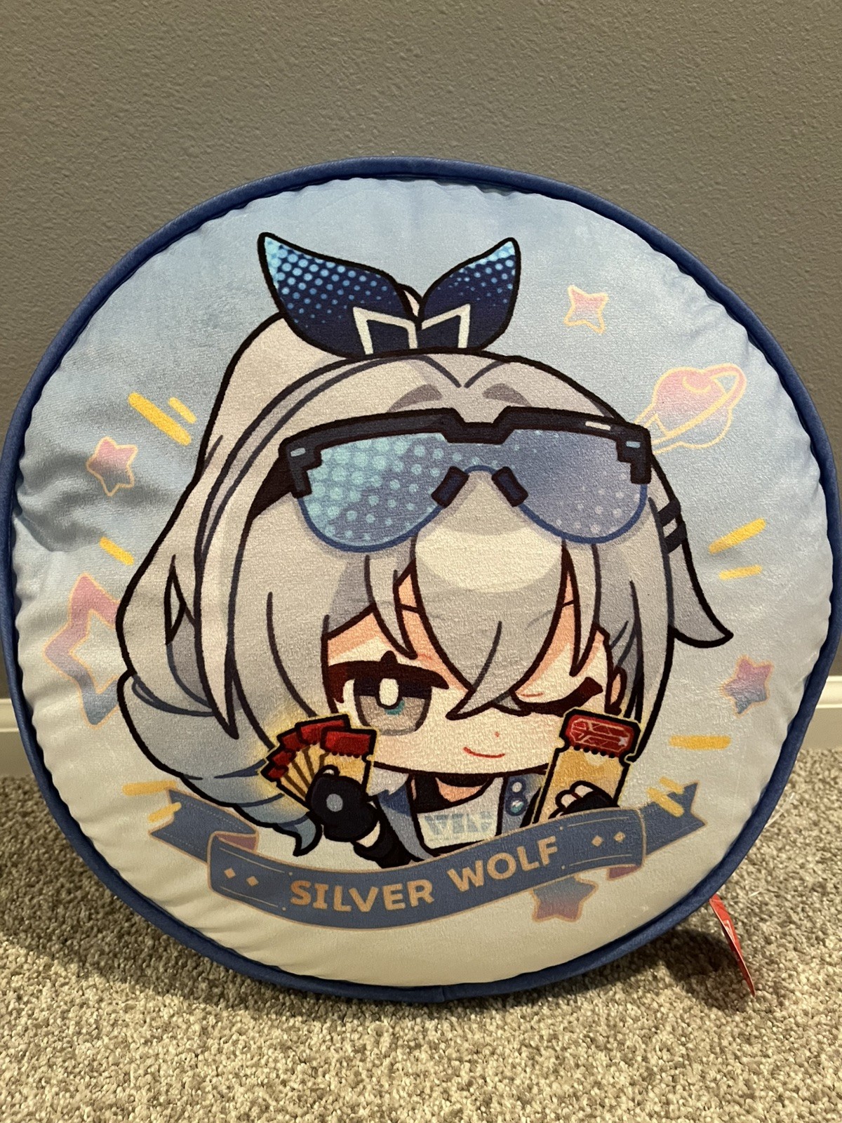 Honkai: Star Rail x Round1 Collaboration Silver Wolf Pillow 15.5″D NWT