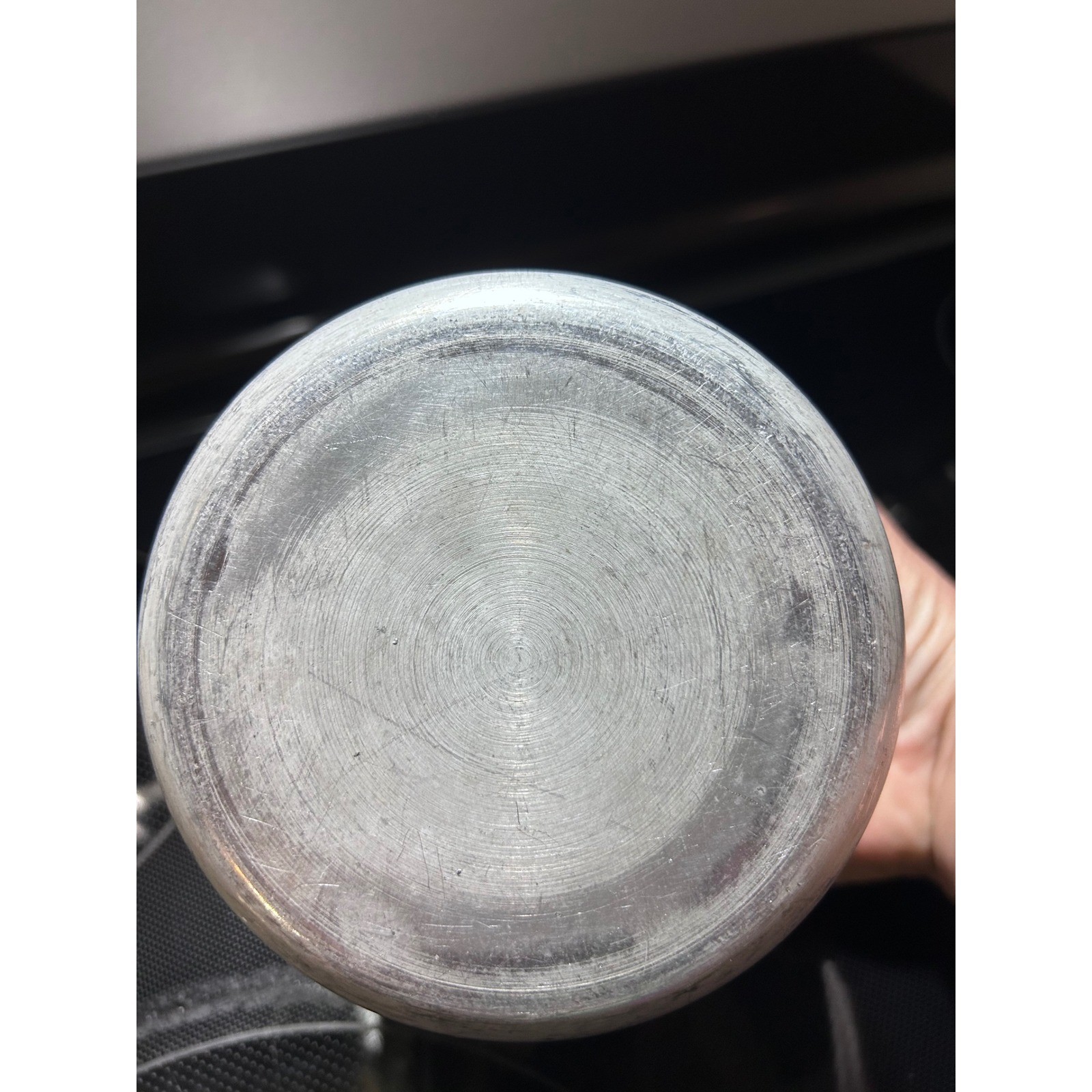 Vintage Aluminum Grease Canister with Strainer and Lid Mid-Century Modern 4.5in