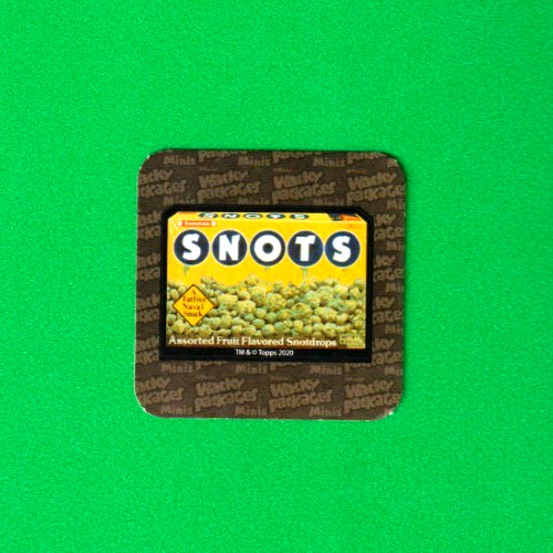 2021 Wacky Packages 2nd Series „SNOTS“ MINIS 3D“ MINI Sticker