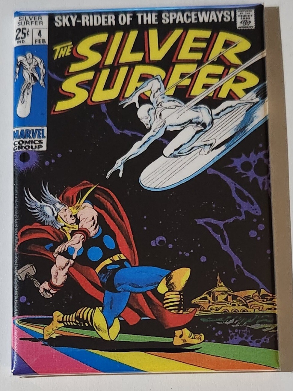 Silver Surfer 4 Thor comic Refrigerator Magnet 2″ by 3″ Marvel