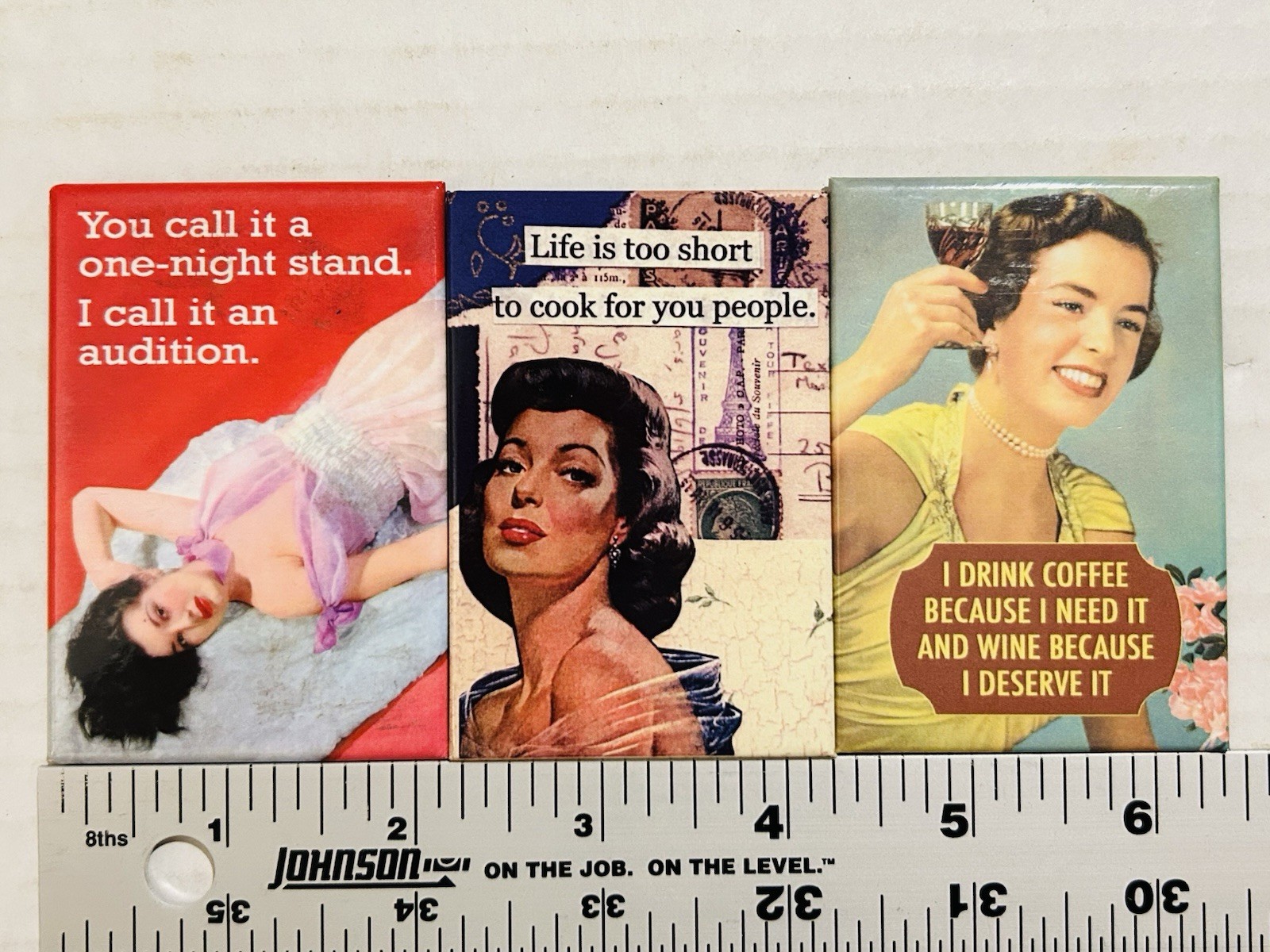 Anne Taintor Refrigerator Magnet Collection (8) Sassy Witty Funny Phrase Fridge