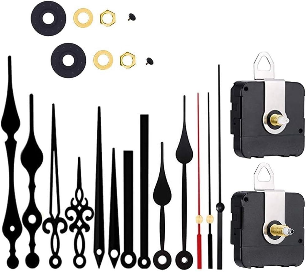 Versatile Silent Clock Movement Mechanism Kit – Long and Short Shaft Included