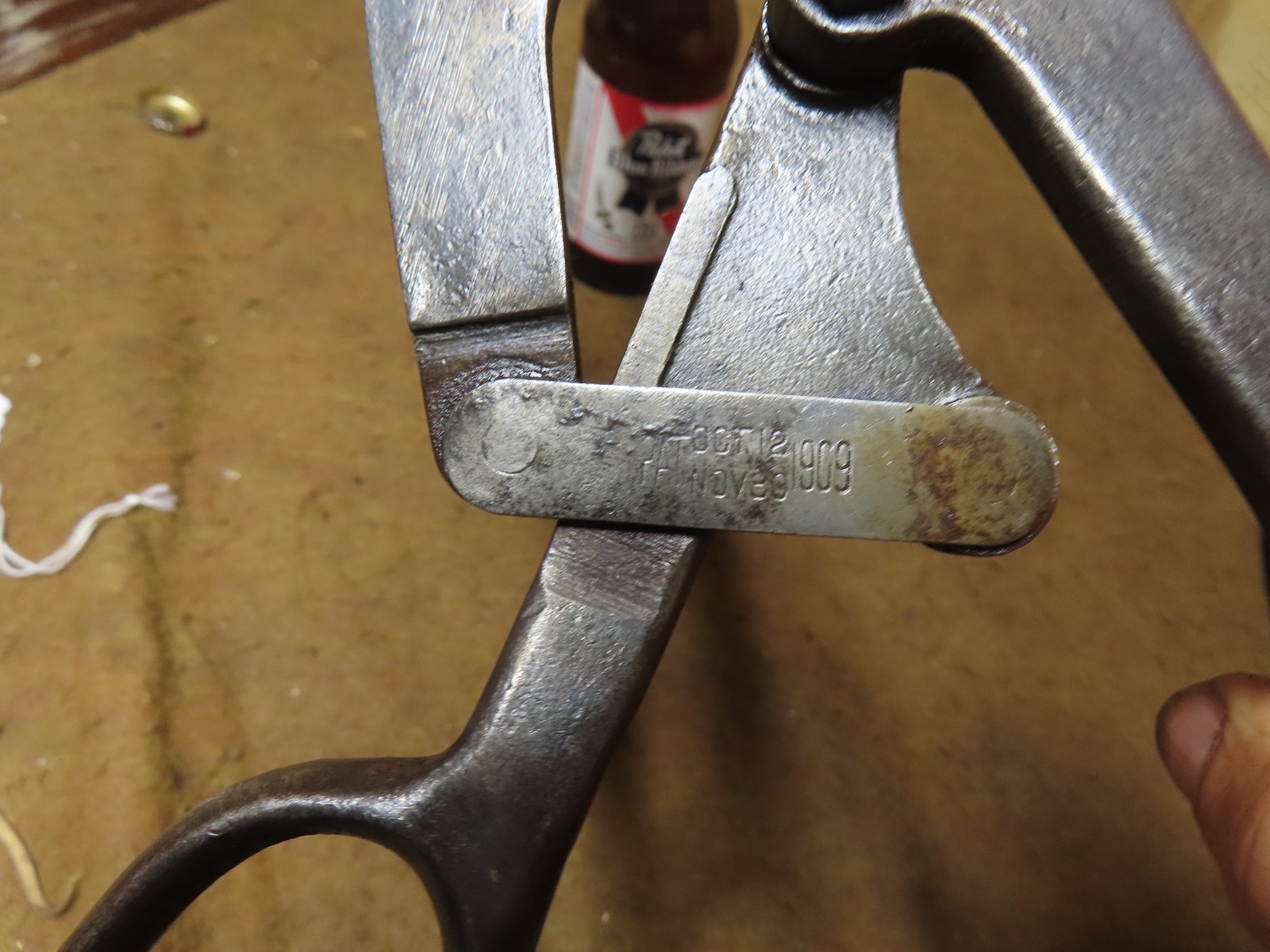 Rare Searight’s Comp lever Tin Snips,Detroit Shear Co. 1909-12,USA~GD+🤠CS3.4.26
