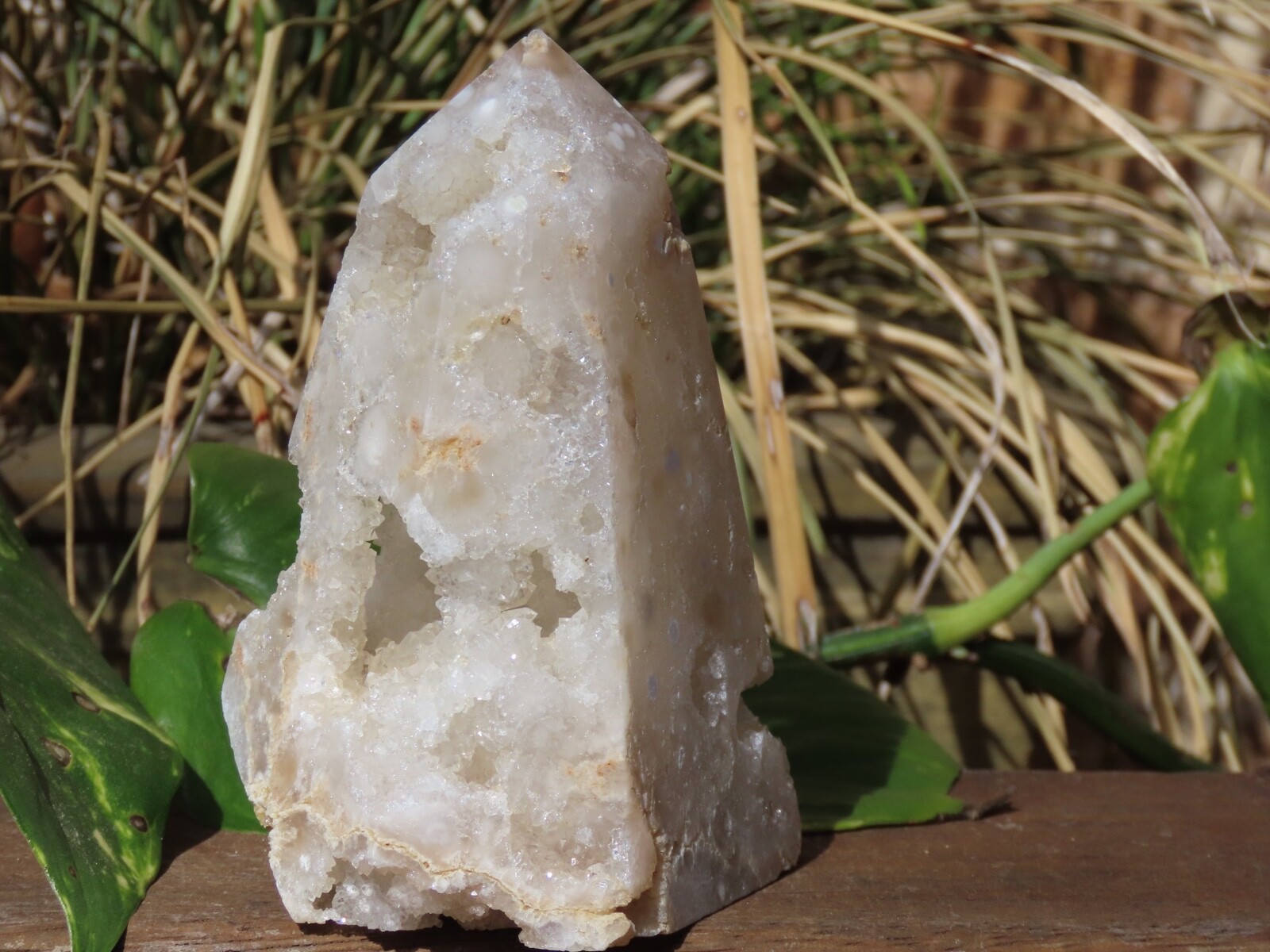 Large Snowflake Agate Druzy Crystal Generator 305grams 110mm Tall
