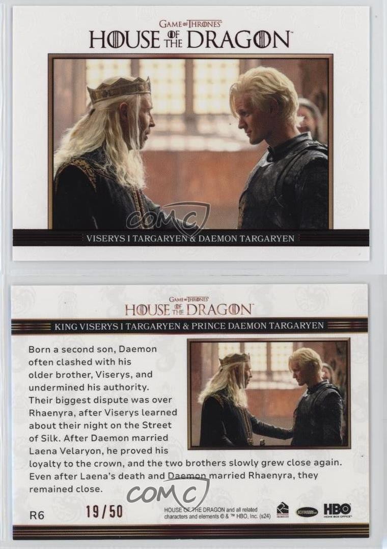 2024 Game of Thrones House the Dragon Season One Relationships Red 19/50 0ix3