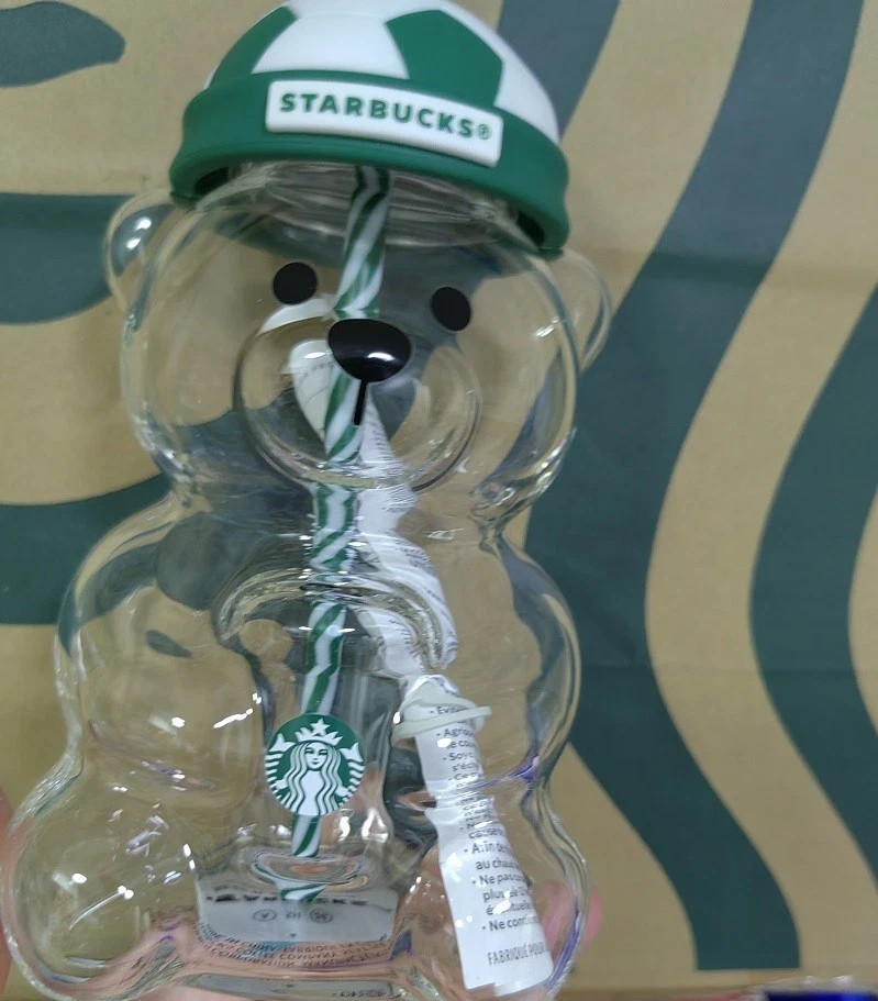 2026 Starbucks FIFA World Cup Bearista Bear Straw Cup With Football Cap Lid 20oz