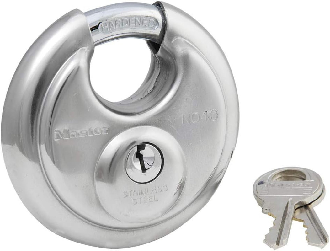 Stainless Steel Disc Padlock, 2-3/4 Inch