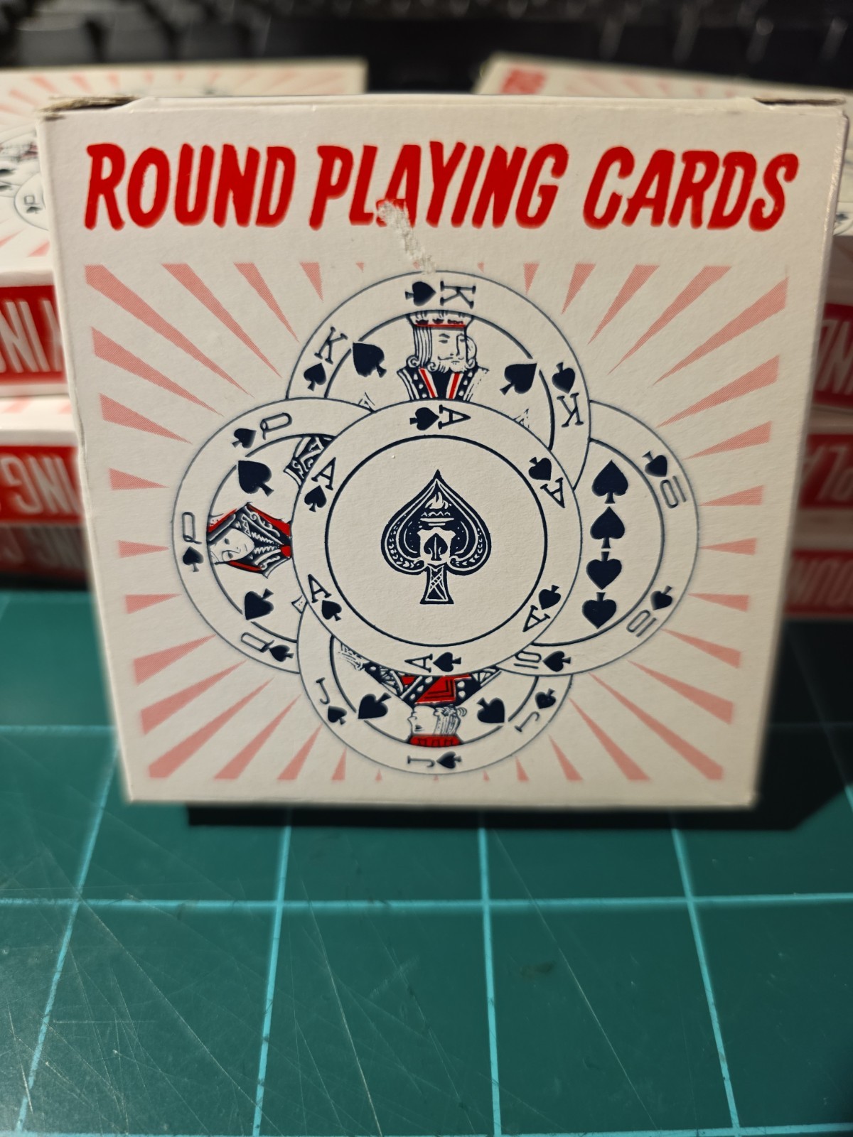Round Playing Cards Deck Blue Novelty Poker Collectible Unusual Shape – 7 Decks!