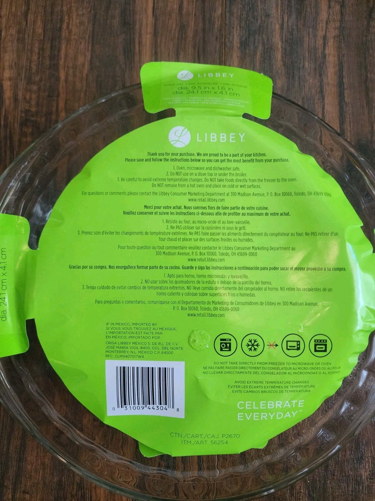 Lot Of 2 Libbey Glass Pie Dish Ridged 9.5 In X 1.6 in Baker’s Basics Cheesecake