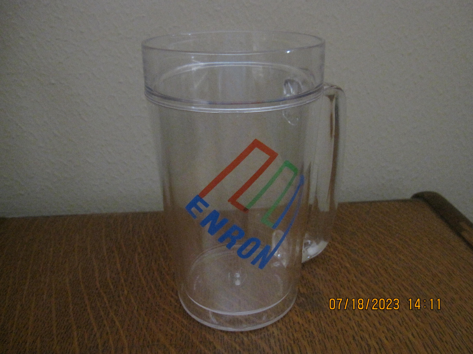 1 Carton of 12–NEW-VERY RARE-ENRON CORP Mugs/Steins-Double Walled-24 oz
