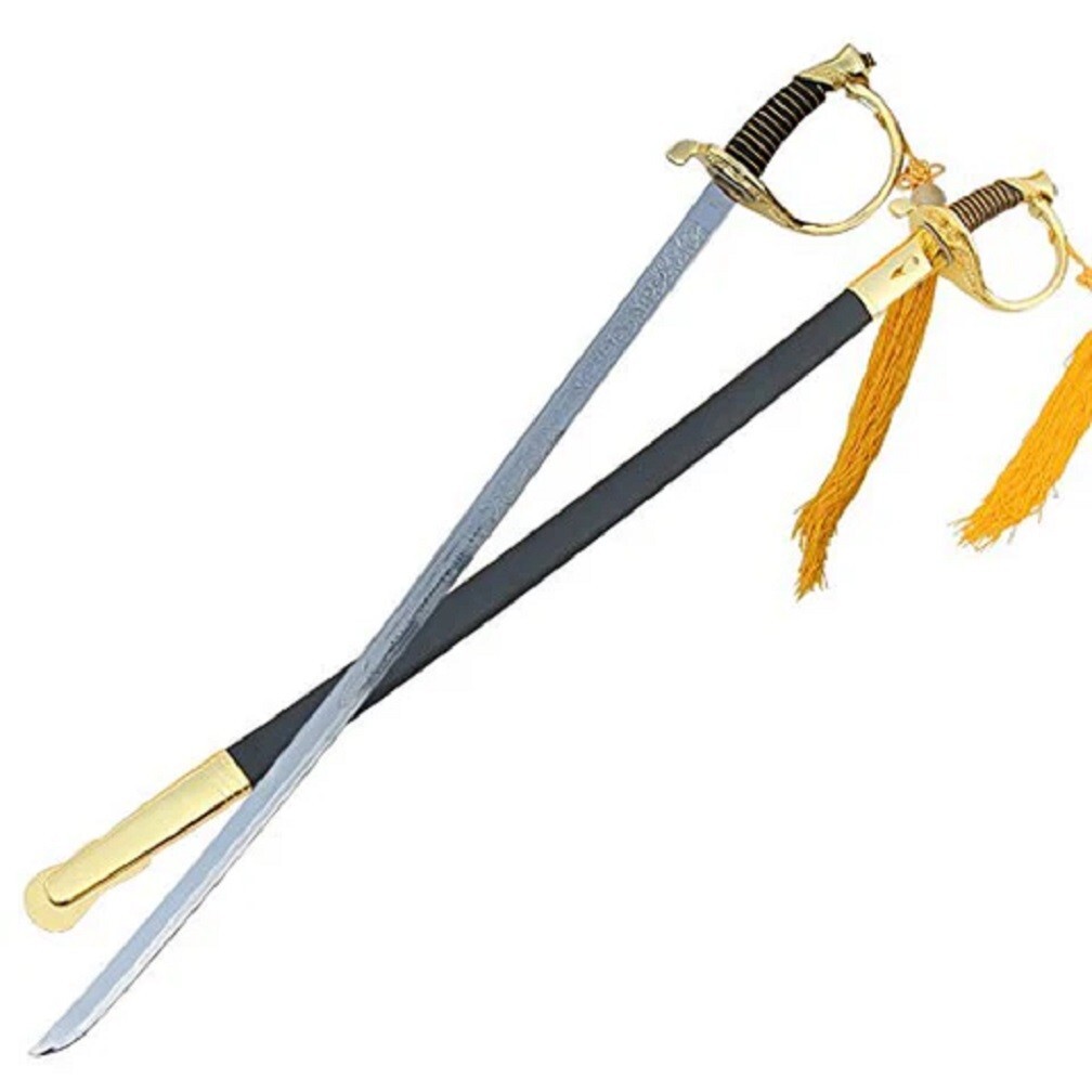 U.S. Marine Corps NCO Ceremonial Dress Sword (Gold) W/Free Wall Stand