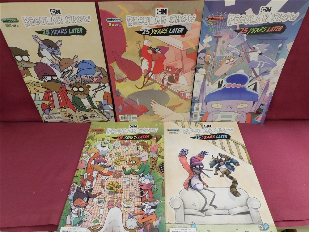 REGULAR SHOW 25 YEARS LATER 2 3 4 6 A B KABOOM COMIC LOT HASTINGS BECK 2018 NM