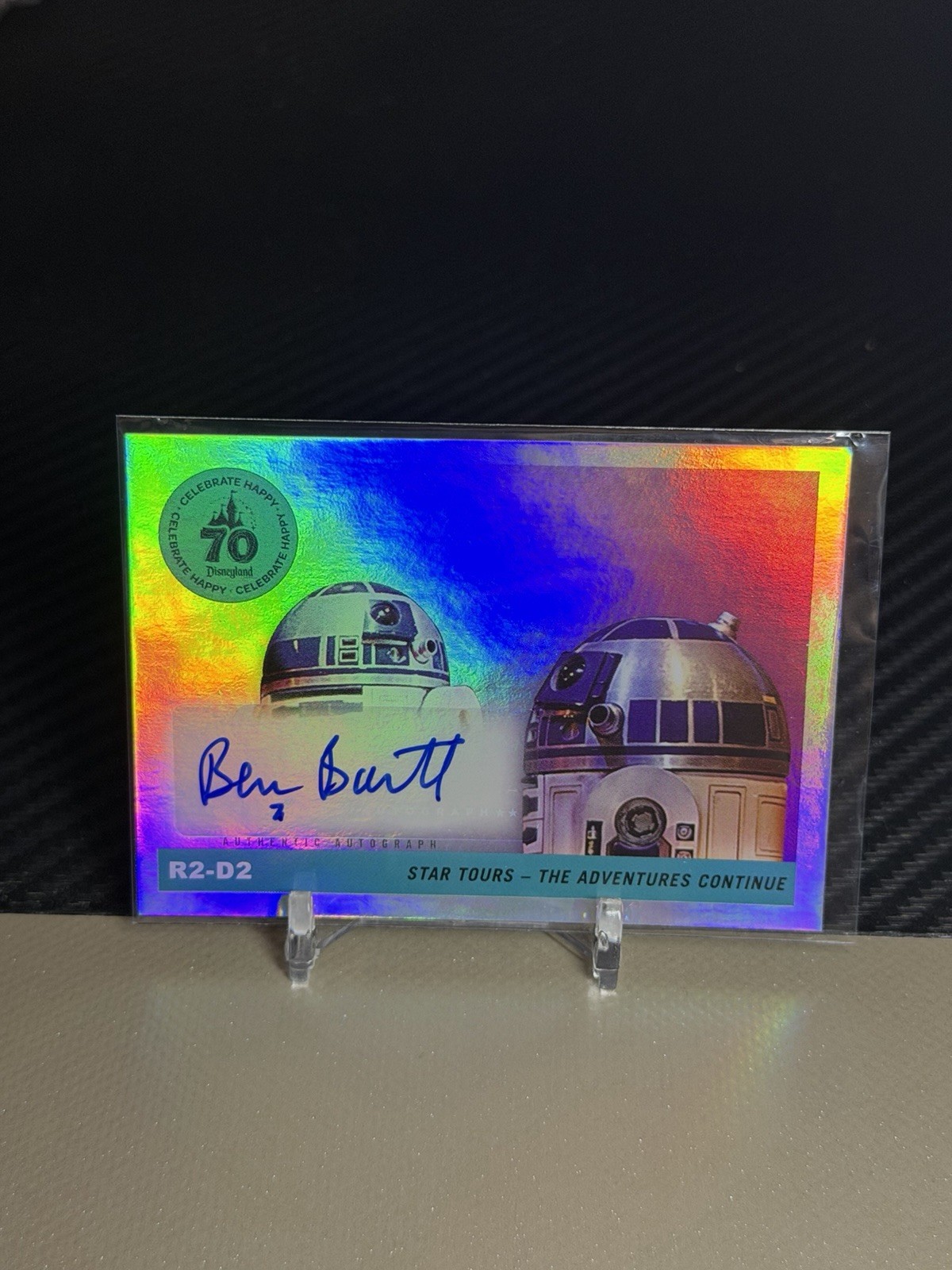 2025 Topps DisneyLand 70th Anniversary 1955 Icons Silver AUTO R2-D2 Ben Burtt
