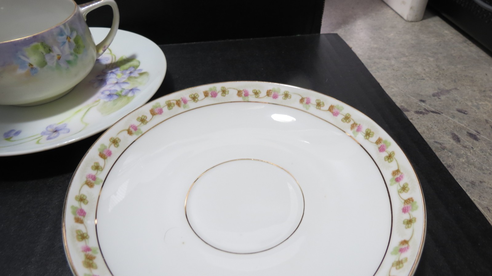 VINTAGE BONE CHINA 3 SETS Teacups AND Saucers BONE CHINA ASSORTED DESIGNS