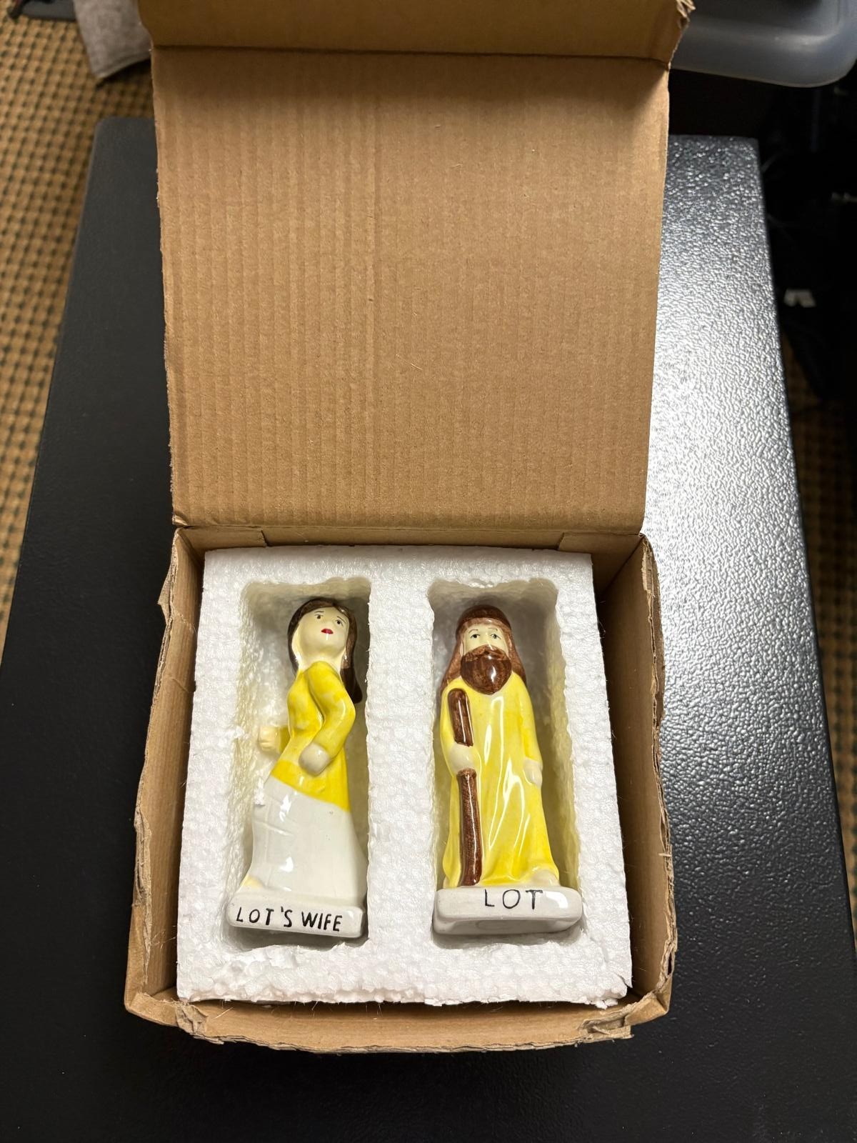 Lot’s Wife Salt and Pepper Shakers