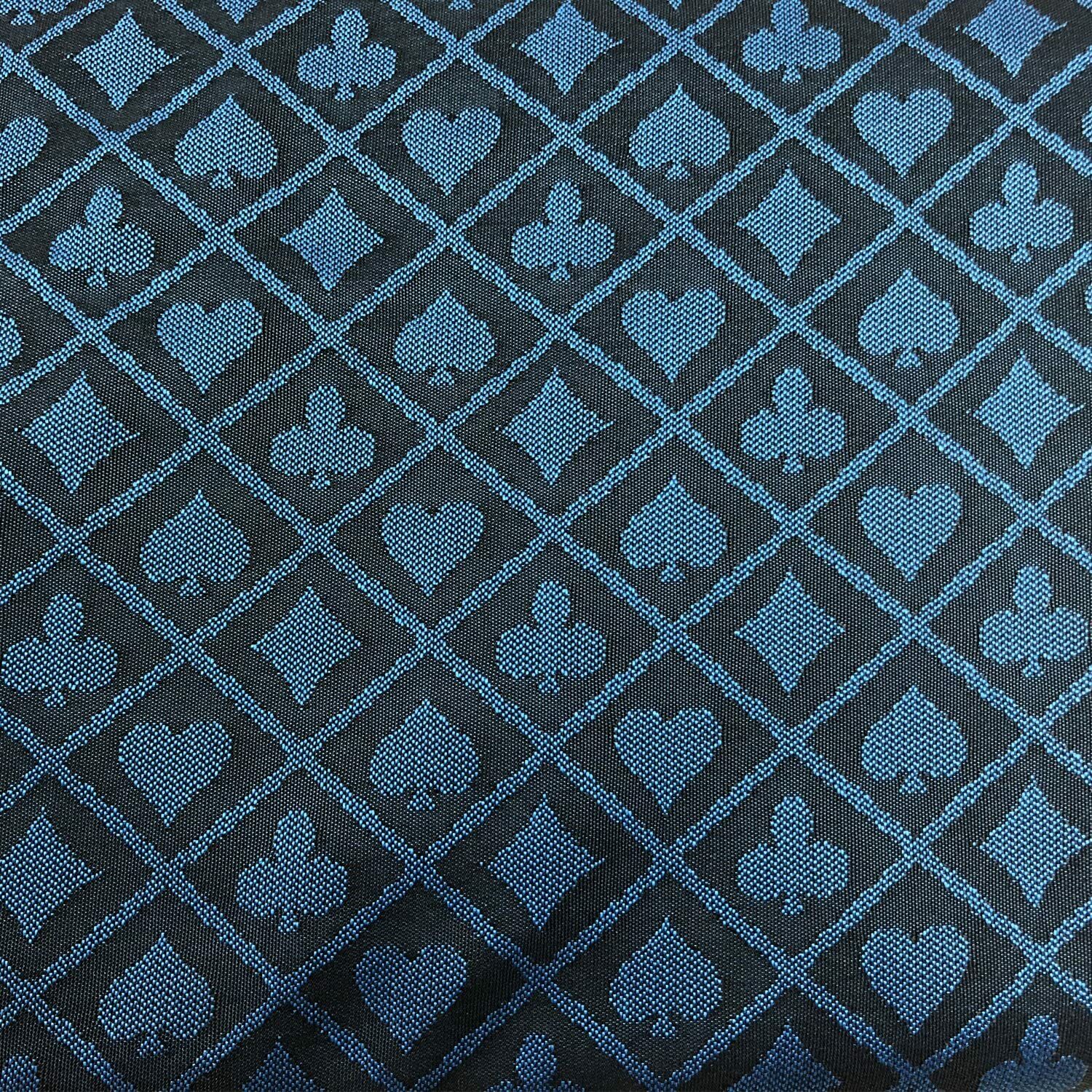 Blue Two Tone Suited Speed Cloth Poker Table Felt 100% Polyester 120×60 NEW