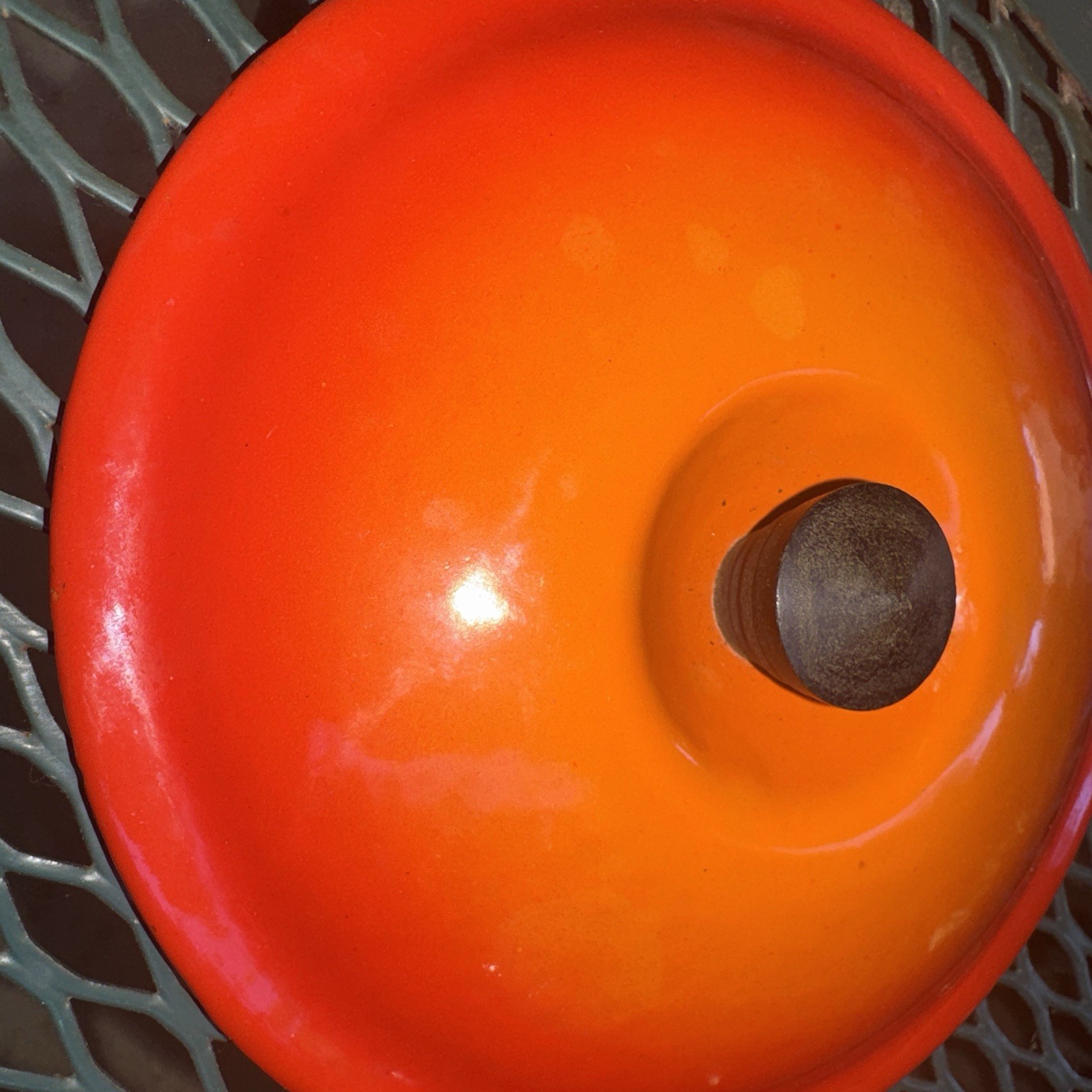 Vintage Le Creuset #16 Flame Orange Sauce Pan w/Lid Ombré Hollow Handle Cookware