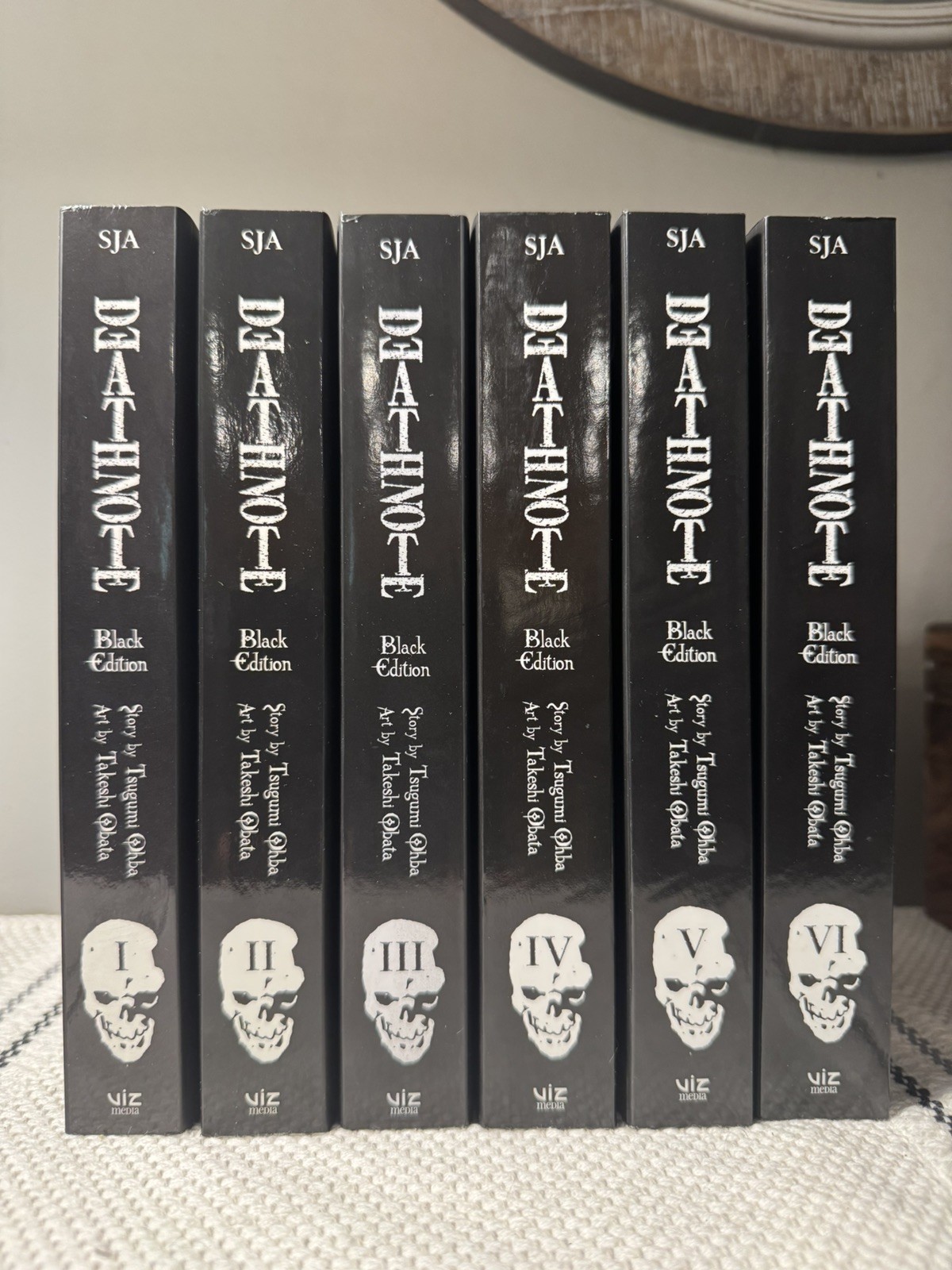 Death Note Manga Complete Series Volumes 1-6 Black Edition + Short Stories!