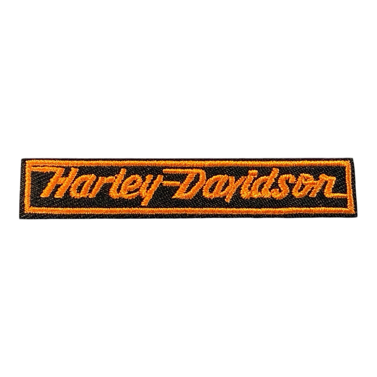 Embroidered Harley Davidson Iron-On Patch, Motorcycle, Biker (.5”X3”)