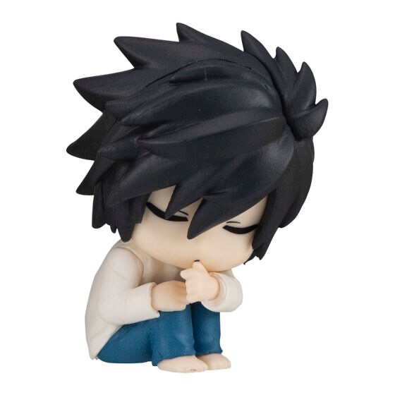 L DEATH NOTE L Lawliet Small Mini Figure Nemurasetai Authentic Japan Authentic