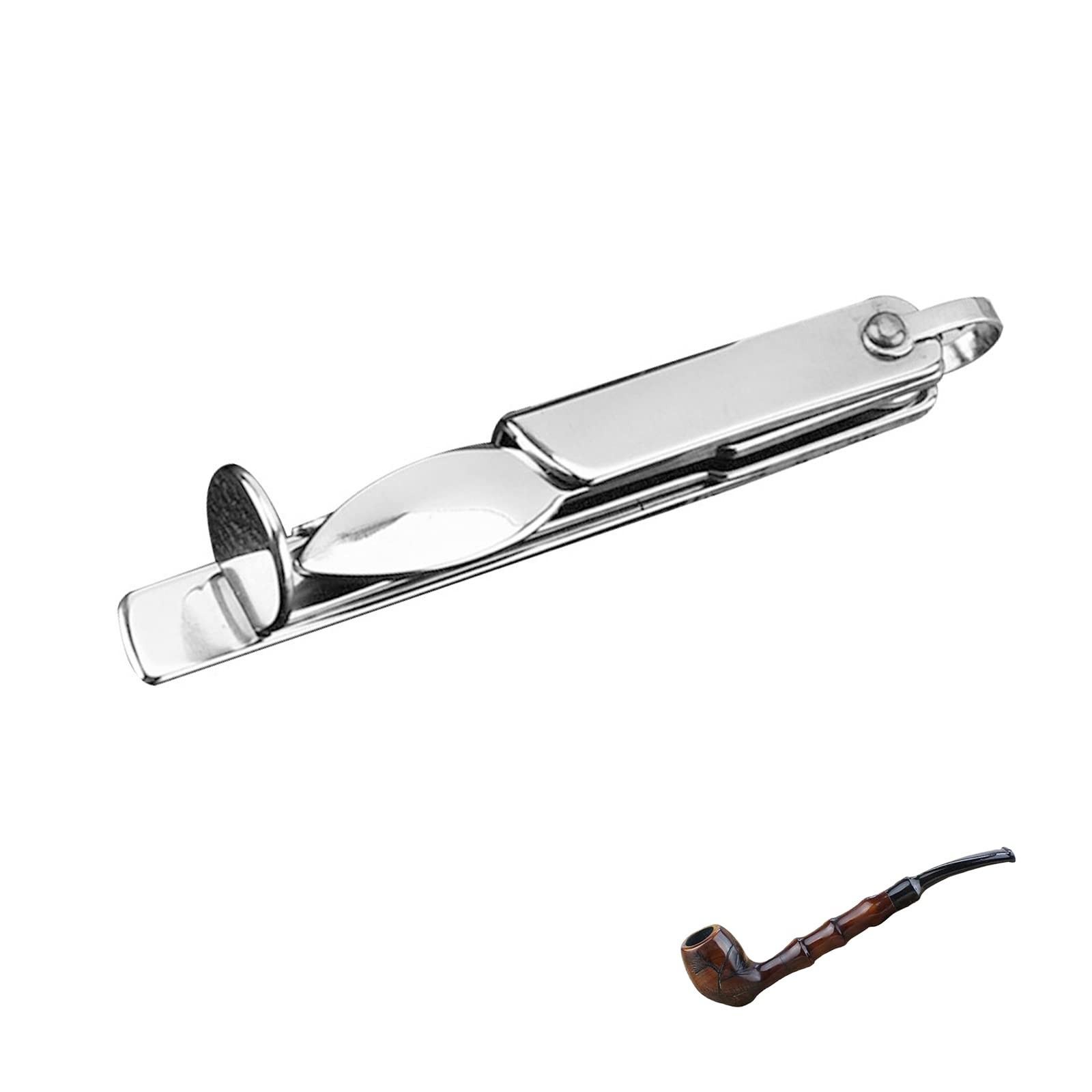 3 in 1 Tobacco Pipe Cleaning Tool Stainless Steel Tamper Reamer Hookah Water