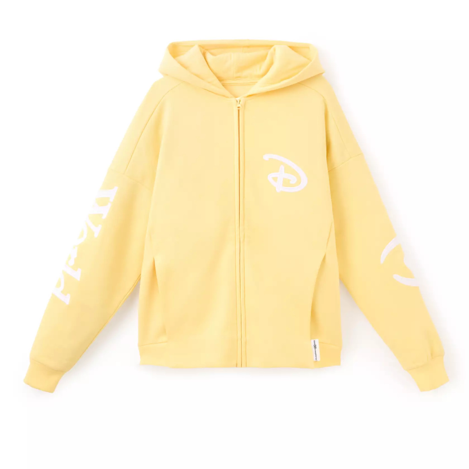 Disney Parks Yellow Zip Hoodie Adult MEDIUM Walt Disney World Authentic Original