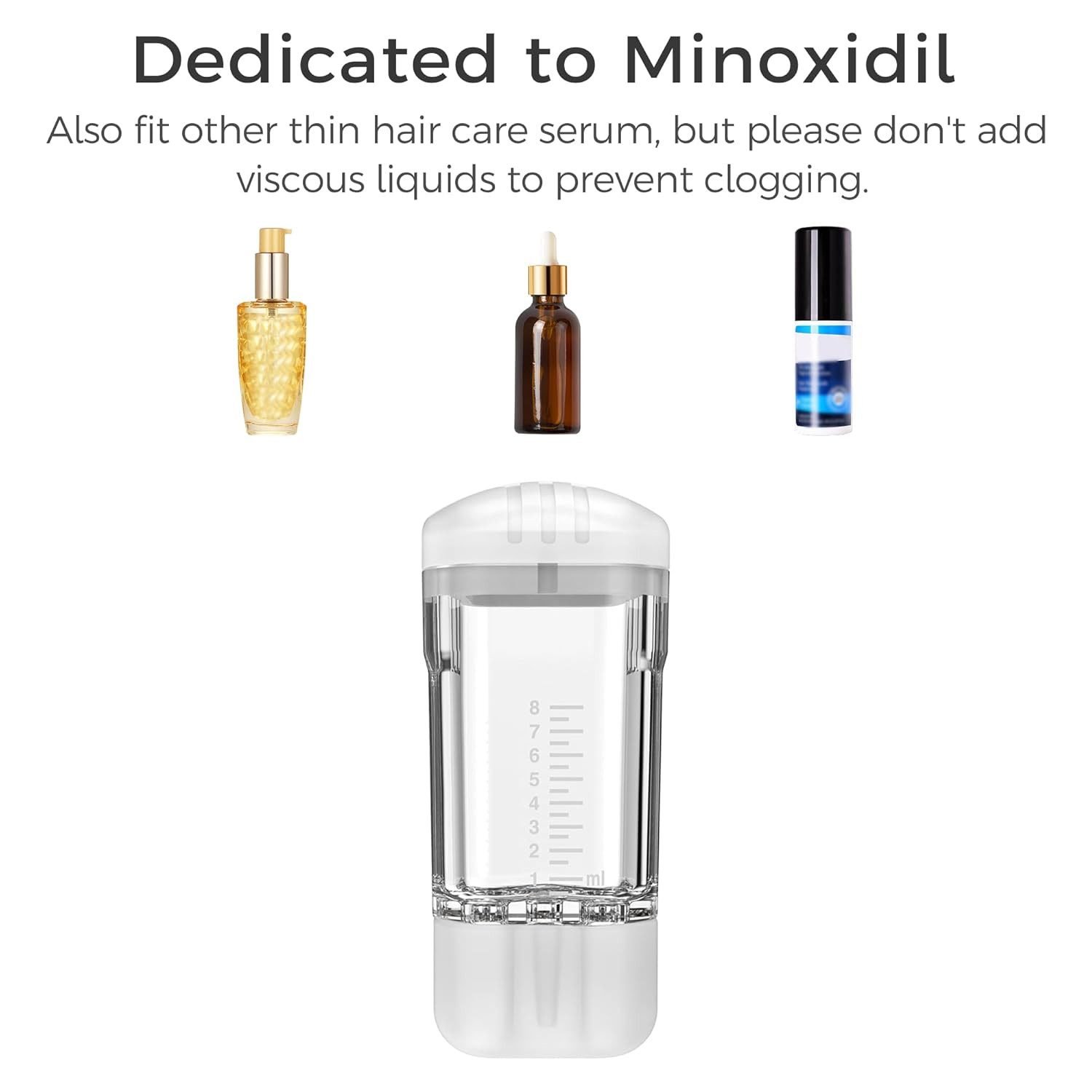 Minoxidil Applicator, Quick Efficient Apply No Messy Hair Serum Applicator Small